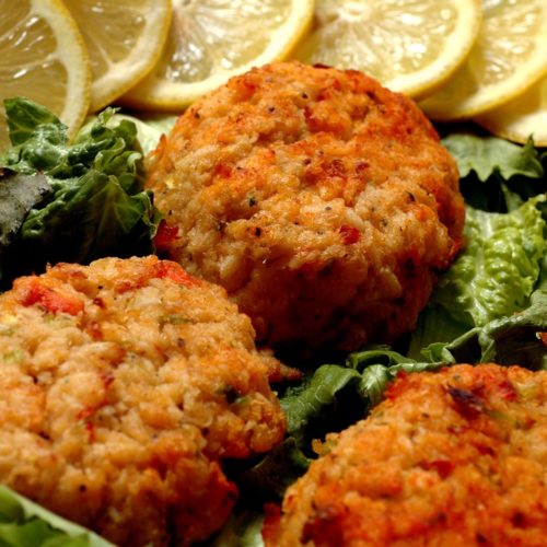 Crab Cakes with lemon