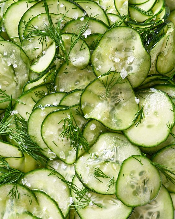 Salt and vinegar cucumbers