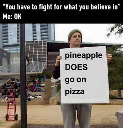 Pineapple does go on pizza