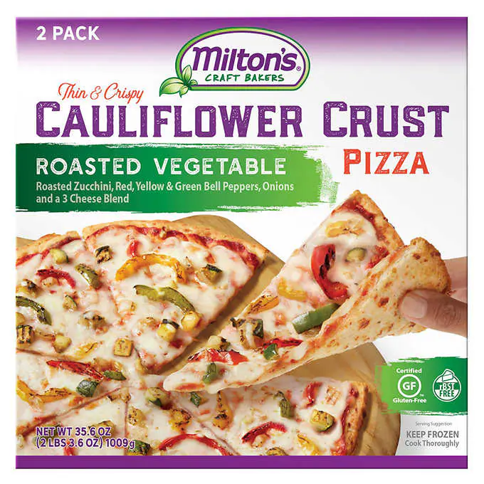 Miltons Cauliflower Crust Pizza Roasted Vegetable