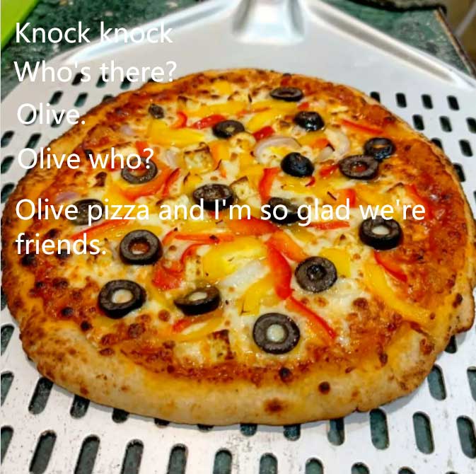 Olive pizza