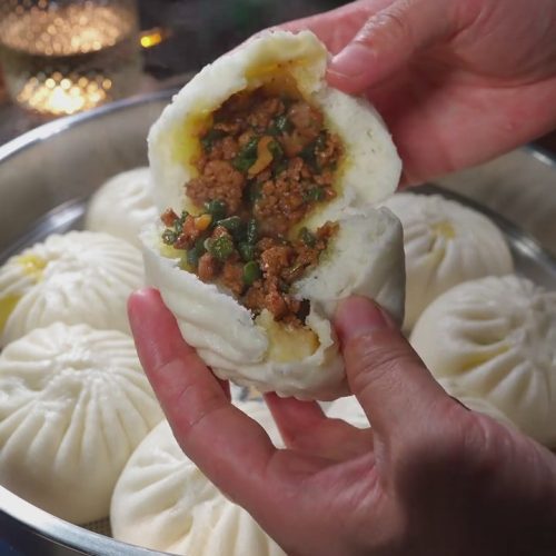 Green Bean Pork Buns 1