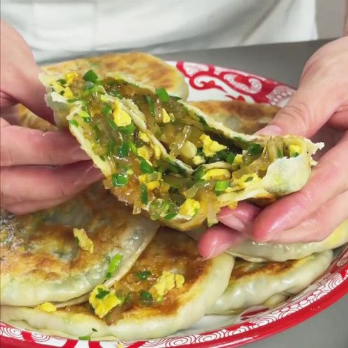Chive Egg Glass Noodle Pancakes 5