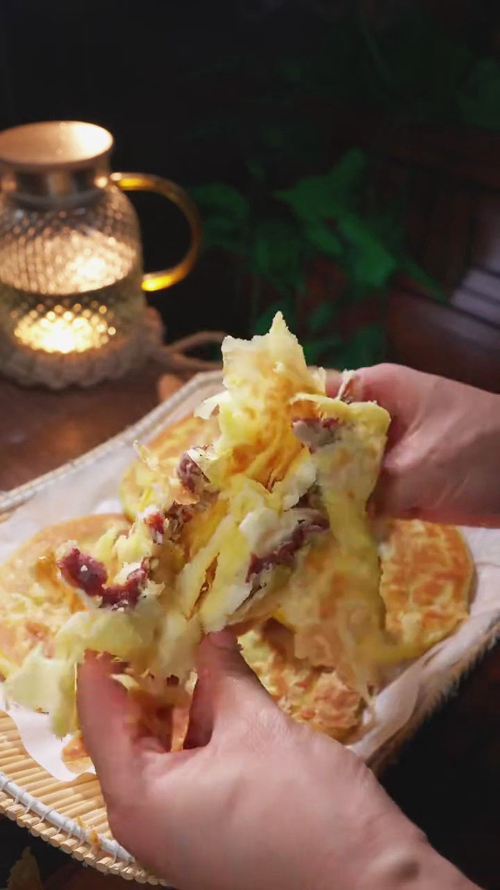 Crispy Red Bean Pastry Cakes 5