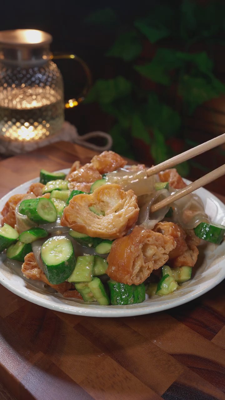 Cucumber Glass Noodle Salad with Youtiao 4 Cucumber Glass Noodle Salad with Youtiao 4