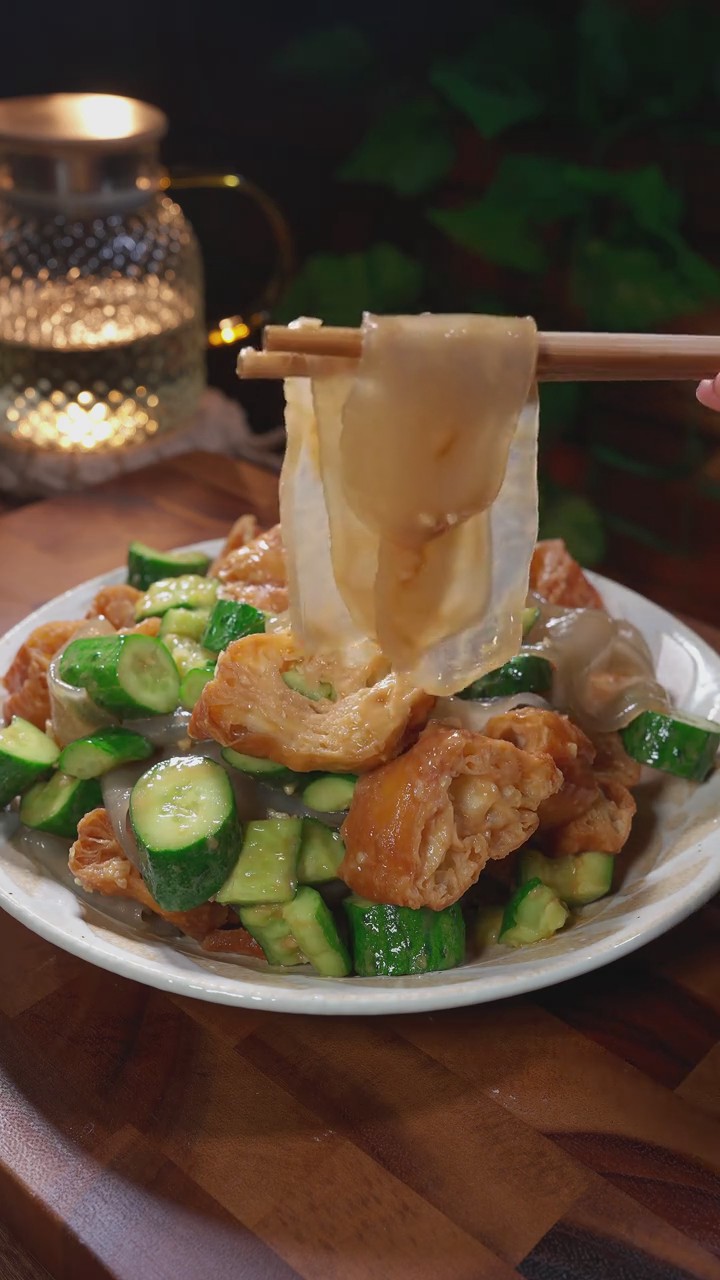 Cucumber Glass Noodle Salad with Youtiao 5 Cucumber Glass Noodle Salad with Youtiao 5