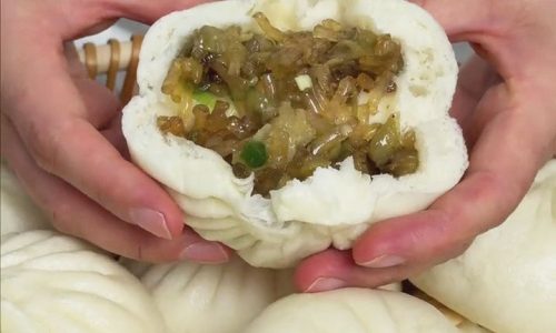 Eggplant and Glass Noodle Steamed Buns 4