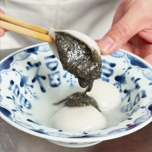 Homemade Lava Black Sesame Peanut Tangyuan 1