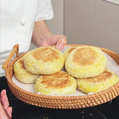 Pepper Salt Sesame Yeast Pancakes 2