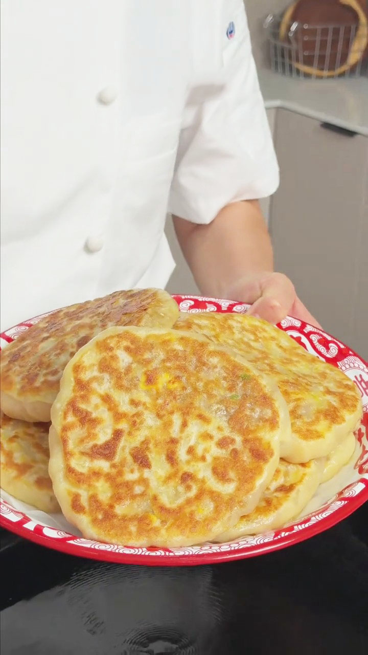 Radish Egg Glass Noodle Stuffed Pancake 1