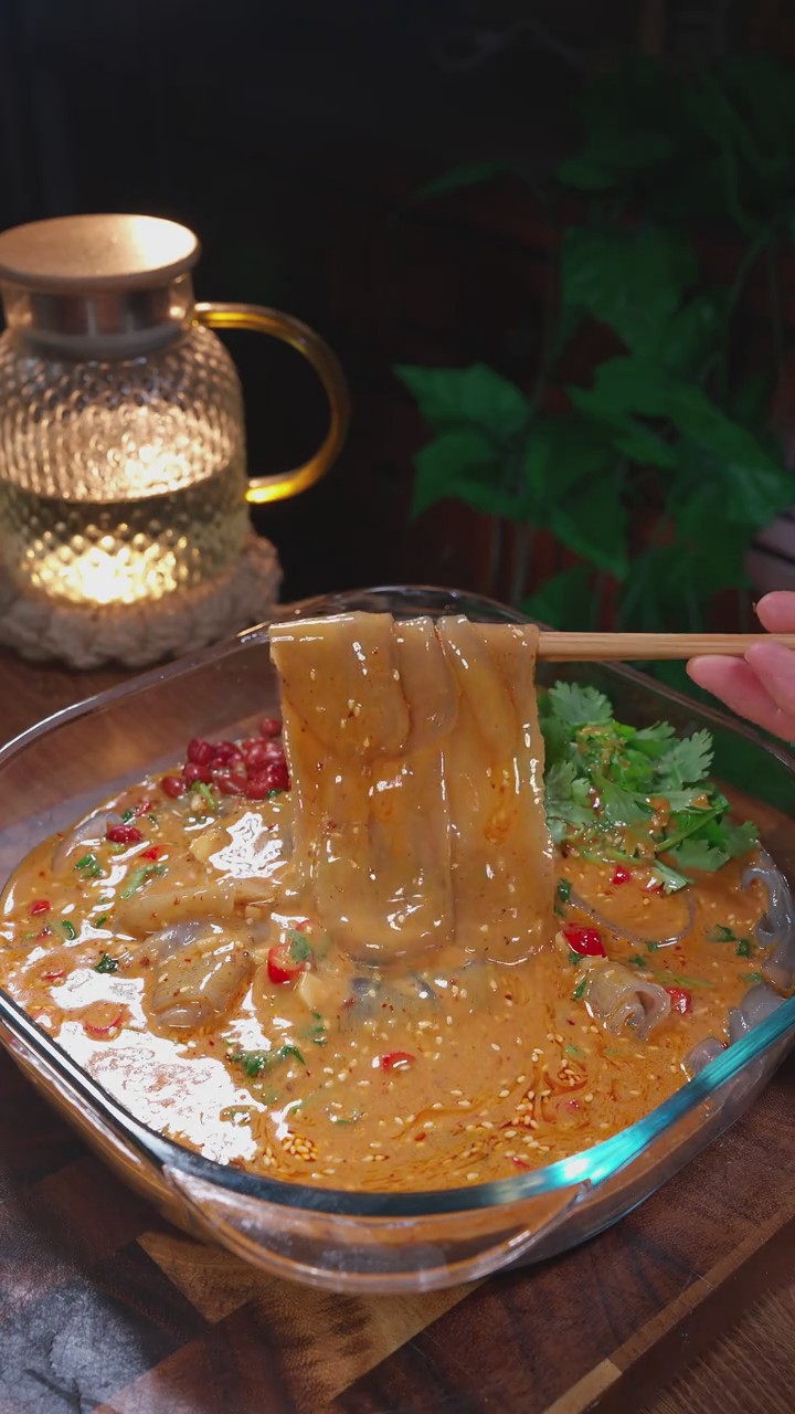 Sesame Sauce Glass Noodle Sheet Salad 1 Sesame Sauce Glass Noodle Sheet Salad 1