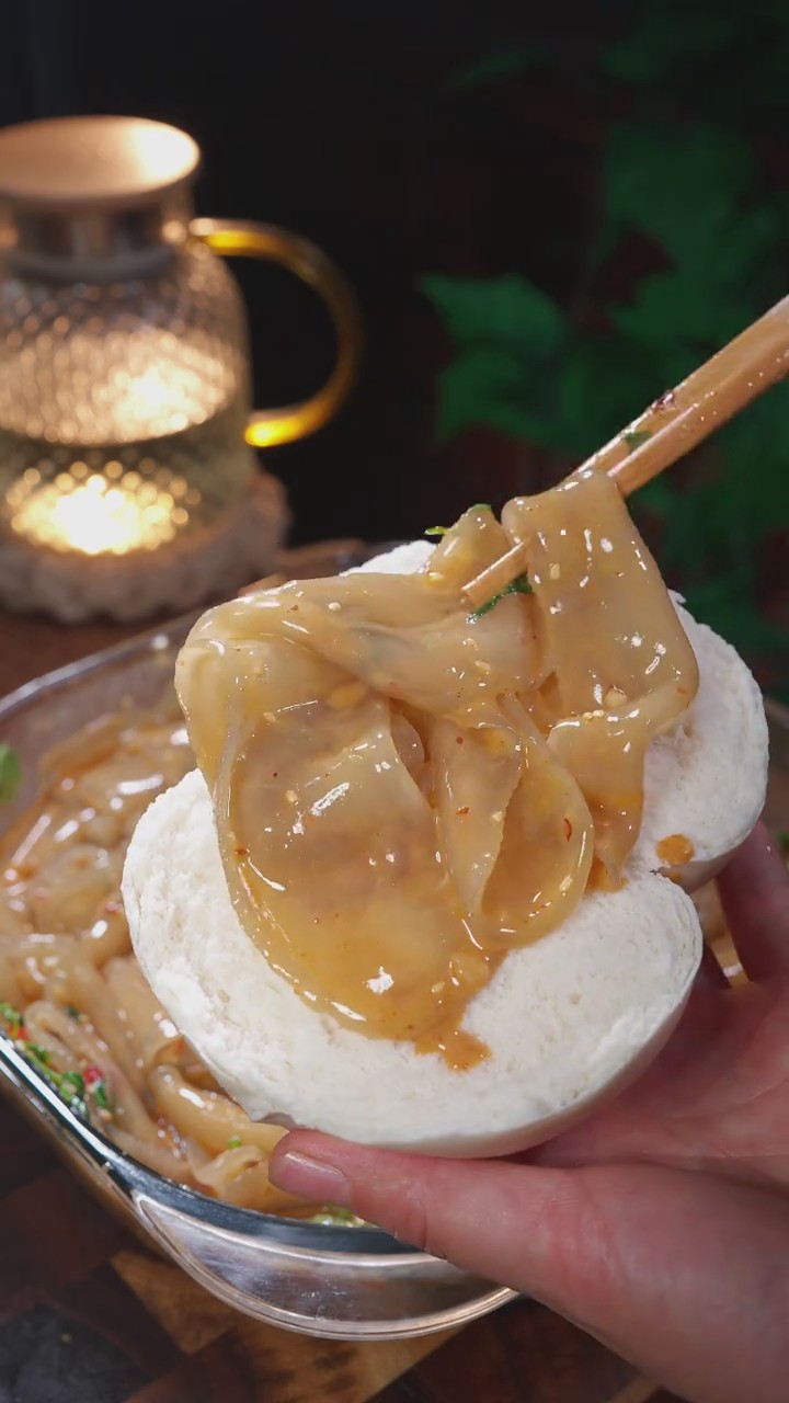 Sesame Sauce Glass Noodle Sheet Salad 2 Sesame Sauce Glass Noodle Sheet Salad 2