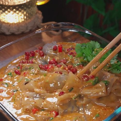 Sesame Sauce Glass Noodle Sheet Salad 3