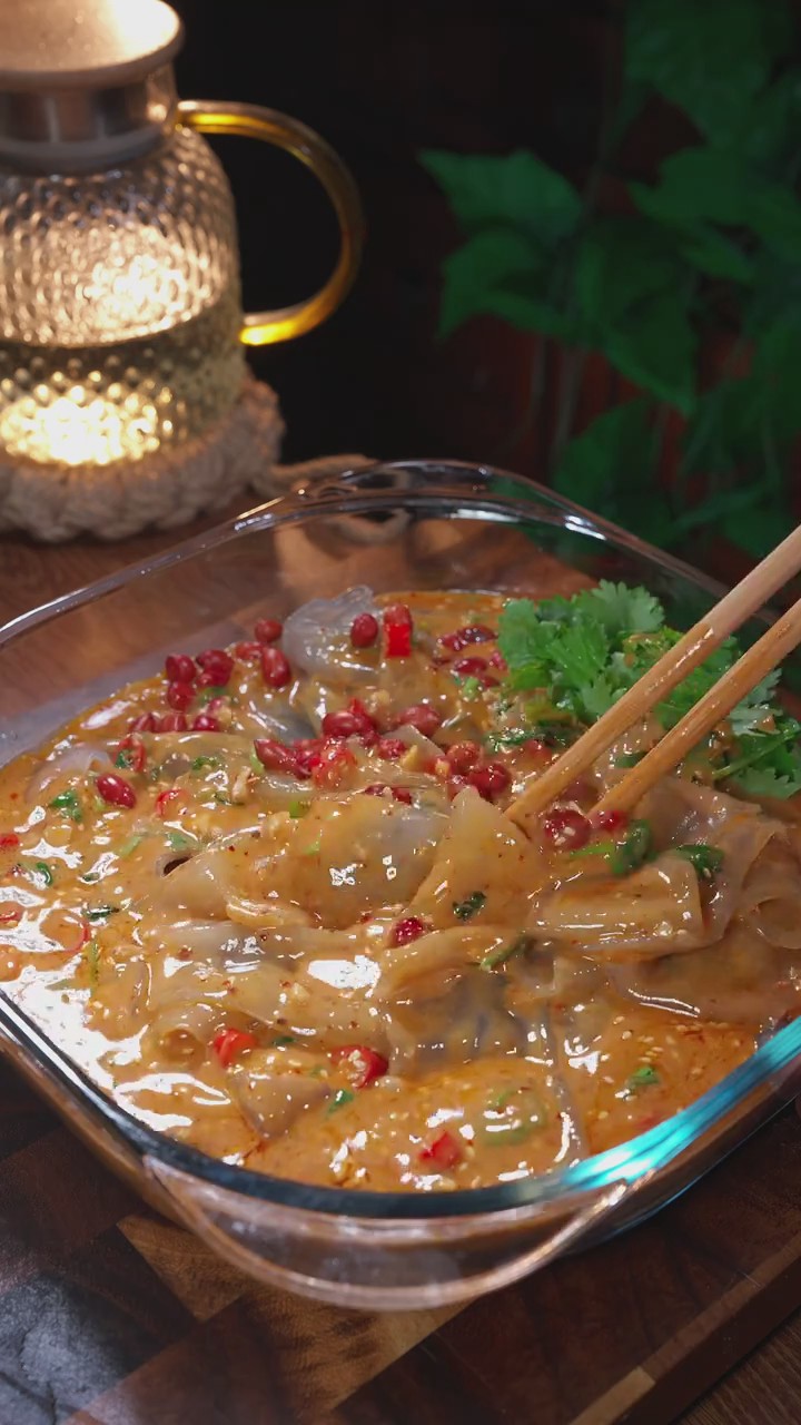 Sesame Sauce Glass Noodle Sheet Salad 3 Sesame Sauce Glass Noodle Sheet Salad 3