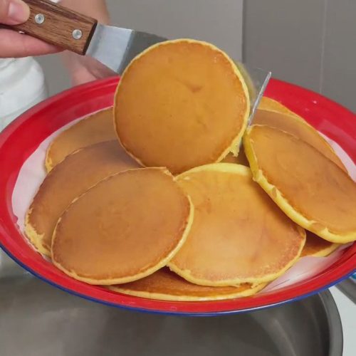 Soft Milk Pancakes 5